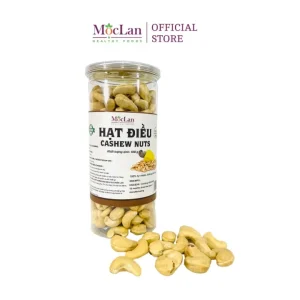 Hạt điều tách vỏ sấy giòn, nguyên hạt Bình Phước thơm ngon loại 1 MộcLan HEALTHY FOODS - 250G, 500G174.000